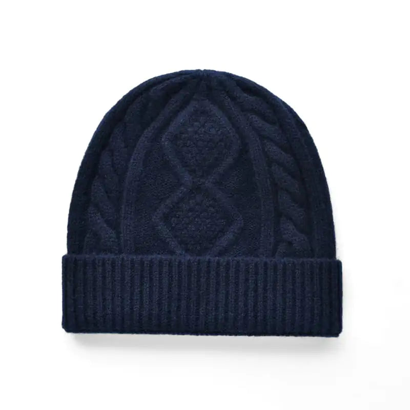 Diamond Twist Wool Hat for Women