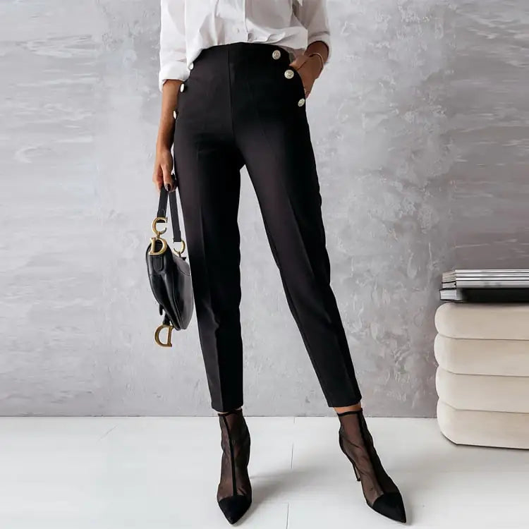 Women's Slim Fit Casual Spring Pants Suit