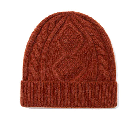 Diamond Twist Wool Hat for Women