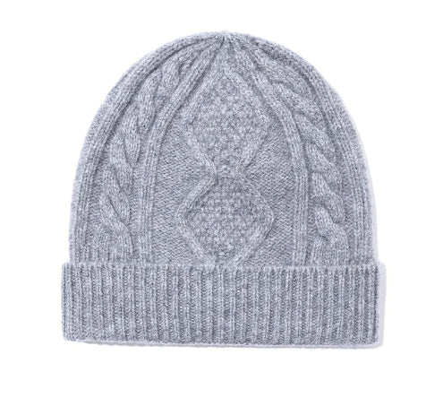 Diamond Twist Wool Hat for Women