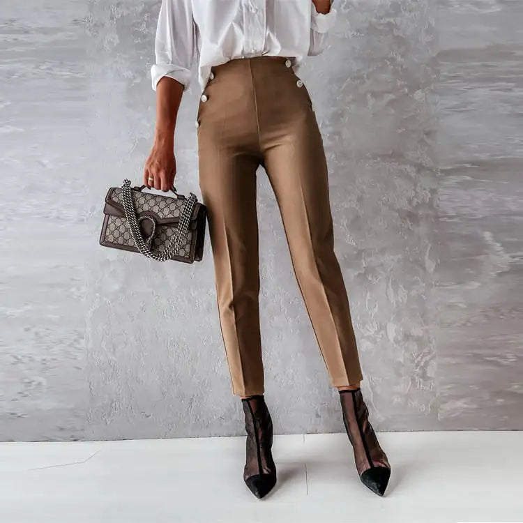 Women's Slim Fit Casual Spring Pants Suit