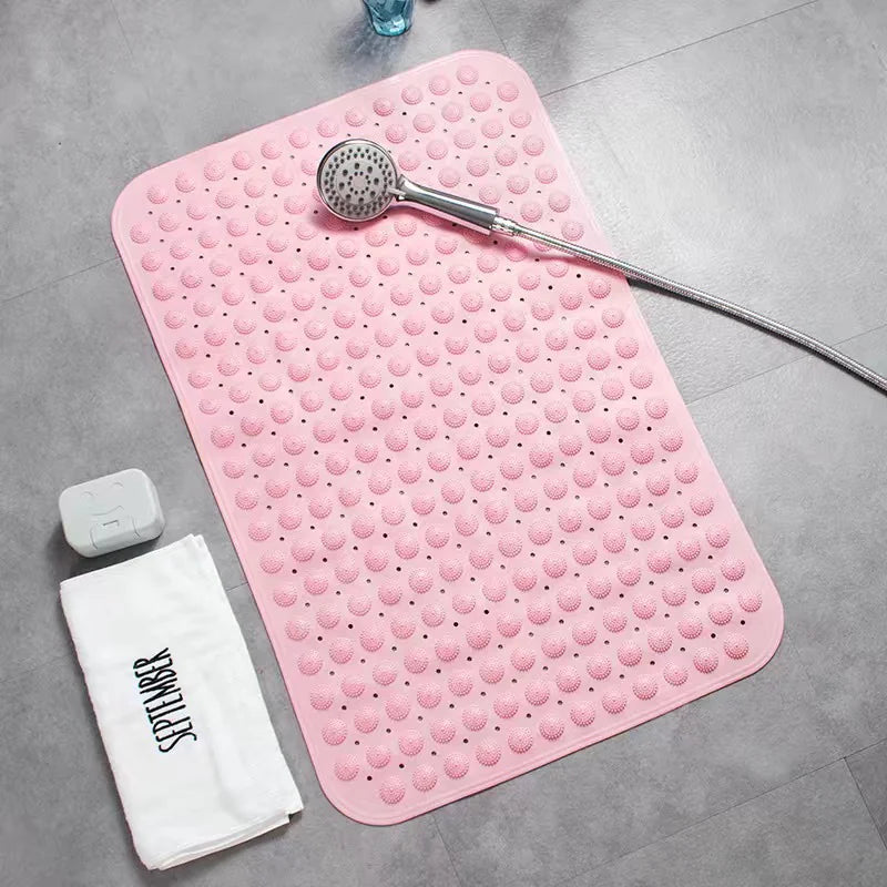 Large Non-Slip Bath Mat with Suction Cups (27.5x13.8 in)