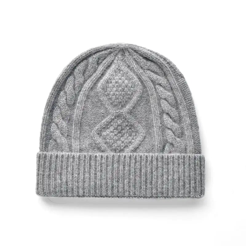 Diamond Twist Wool Hat for Women