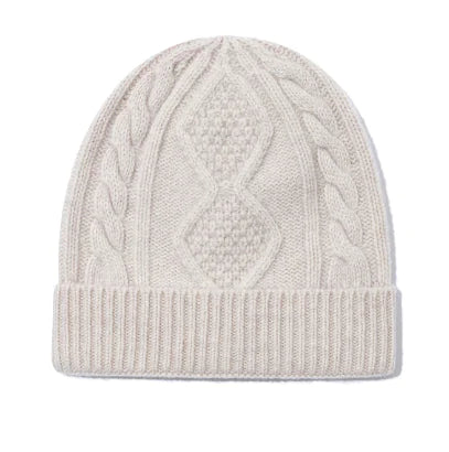 Diamond Twist Wool Hat for Women