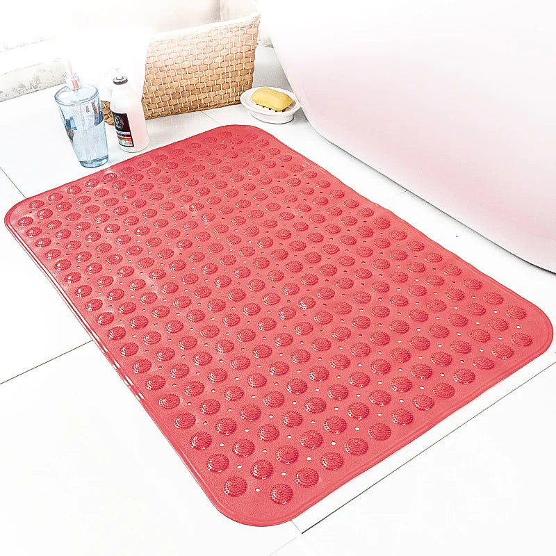Large Non-Slip Bath Mat with Suction Cups (27.5x13.8 in)