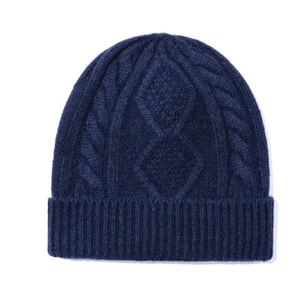 Diamond Twist Wool Hat for Women