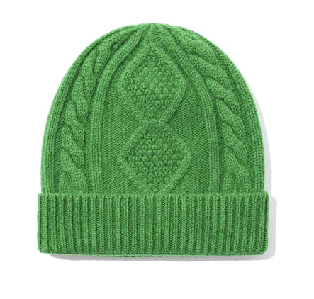Diamond Twist Wool Hat for Women